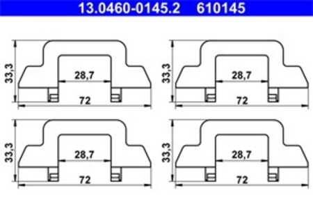 Monteringssats, Framaxel, citroën c2, c2 enterprise, c3 i, c3 pluriel