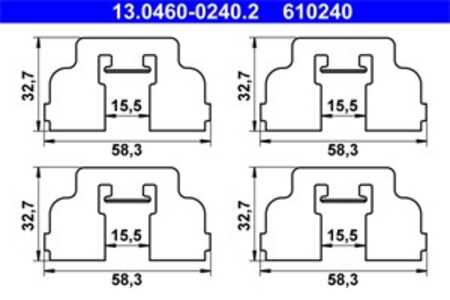 Monteringssats, Framaxel, dacia logan, logan mcv, sandero, renault logan i, logan kombi i, sandero/stepway i, 41 02 789 57R