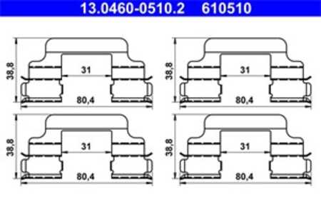 Monteringssats, Framaxel, peugeot,seat,skoda,vw, 6Q0 615 269