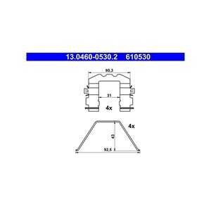 Monteringssats, Framaxel, hyundai,kia, 58144-E6150, 58188-C5000