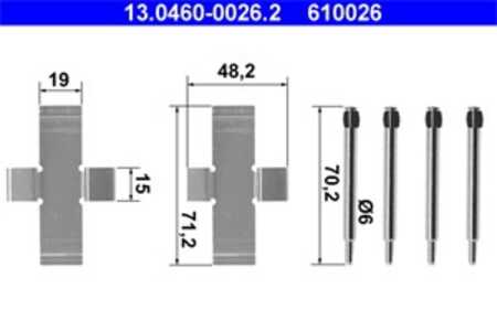 Monteringssats, Framaxel, mercedes-benz, 000 421 02 91, 000 991 03 60, A 000 421 02 91, A 000 991 03 60