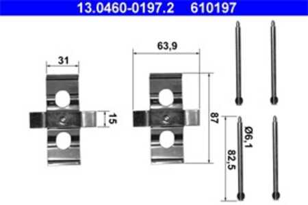 Monteringssats, Framaxel, mercedes-benz s-klass [w126], s-klass coupé [c126], 000 421 36 91, 000 991 73 60, A 000 421 36 91, A 