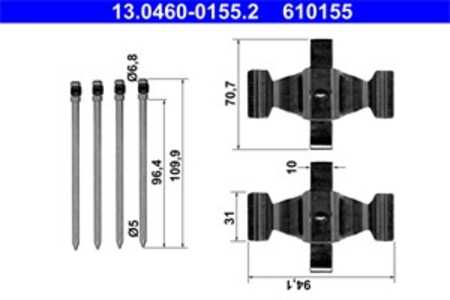 Monteringssats, Framaxel, mercedes-benz cls [c219], e-klass [w211], e-klass t-model [s211], sl [r230], 000 421 47 74, 000 421 6