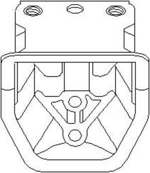 Motorkudde, Höger fram, opel kadett e, kadett e combo, kadett e halvkombi, kadett e kombi, kadett e skåp / kombi, 06 84 265, 06