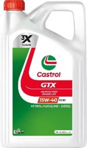 Motorolja CASTROL GTX A3/B3 15W-40, 5L, Universal, FIAT 9.55535-D2, VW 501 01 / 505 00