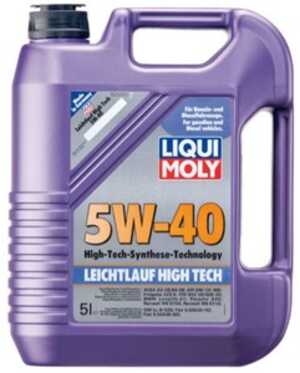 Motorolja Liqui Moly Leichtlauf High Tech 5W-40, Universal