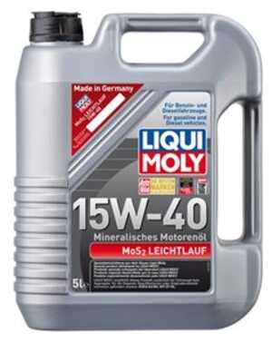 Motorolja Liqui Moly Mos2 Leichtlauf 15W-40 5L, Universal