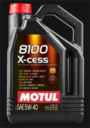 Motorolja Motul 8100 X-Cess 5W-40, Universal