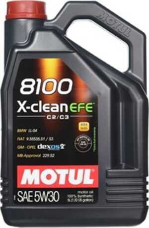 Motorolja MOTUL 8100 X-CLEAN EFE 5W-30, 5L, Universal