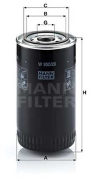 Oljefilter, , 139 9494, 15208-LA40A, 15208-LA40B, 299 2242, 2R0 115 403, 402040222, 489789800, 503120785, 5040 33399, 5040 7404