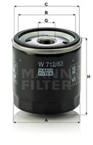 Oljefilter, daihatsu,lexus,lotus,mini,toyota,vw, 0122-0645, 04152-03002, 04152-64010, 08922-02011, 11 42 7 791 059, 122-0645, 1