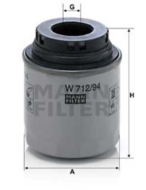 Oljefilter, audi,seat,skoda,vw, 03C 115 561 D, 03C 115 561 H