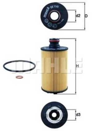 Oljefilter, ssangyong, 6711803009, 6711840125, 6721803009