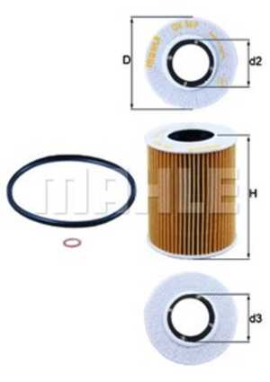 Oljefilter, hyundai accent ii, accent sedan ii, getz, matrix, kia cee'd halvkombi, cee'd sw, magentis, pro cee'd, 2