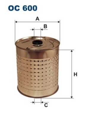 Oljefilter, mercedes-benz /8 [w115], heckflosse [w110], henschel 2-t, t2/l flak/chassi, t2/l skåp, 000 180 02 09, 000 184 85 25