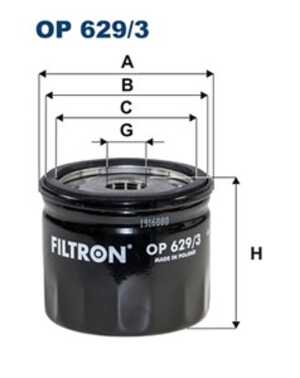 Oljefilter, ford, 2207 993, H6BG-6714-BA