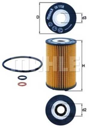 Oljefilter, ssangyong actyon ii, korando, korando van, 1721803009, A1721840025