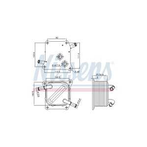 Oljekylare, automatisk transmission, nissan micra iv, note, renault clio v, 216063JX0B, 216063JX2B