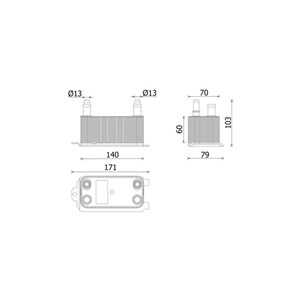 Oljekylare, automatisk transmission, land rover defender station wagon, defender van, range rover iv, range rover sport ii, LR1