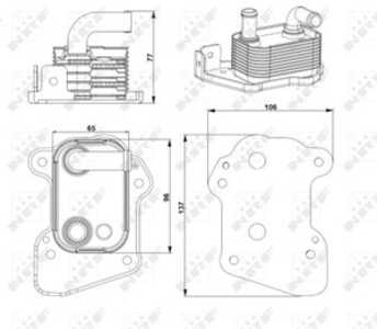 Oljekylare, motor, opel astra h, astra h gtc, astra h kombi, astra h skåp / kombi, vauxhall astra mk v, astravan mk v, 50 00 80