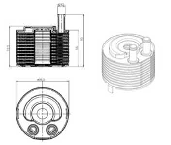 Oljekylare, motor, nissan murano ii, murano van ii, np300 navara, np300 navara flak/chassi, pathfinder iii, pathfinder van iii,