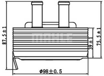 Oljekylare, motor, nissan, 213055M300, 213055M301