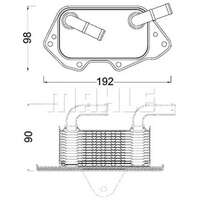 Oljekylare, motor