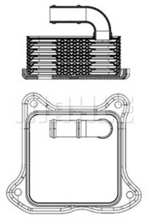 Oljekylare, motor, audi,seat,skoda,vw, 03F117021A