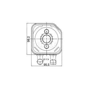 Oljekylare, motor, audi,skoda,vw, 059 117 021 B, 059117021B