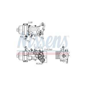 Oljekylare, motor, citroën,ds,mini,opel,peugeot, 1103S8, 1103T5, V864374580, V864374680