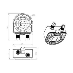 Oljekylare, motor, hyundai,kia, 2641025402, 264102G000