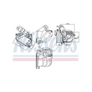 Oljekylare, motor, bmw, 11427516383, 11427525333, 11428637812, 525333, 5989070201, 7516383, 8637812