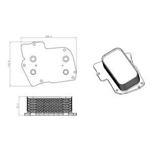 Oljekylare, motor, chrysler grand voyager v, 68035488AA