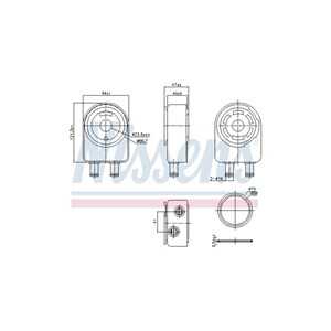 Oljekylare, motor, kia optima, optima sportswagon, 264102G101