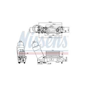 Oljekylare, motor, chrysler,dodge,jeep, 68105583AA, 68105583AB, 68105583AC, 68105583AD, 68105583AE, 68105583AF