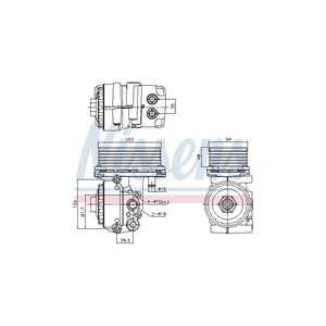 Oljekylare, motor, ford,jaguar,land rover, 1120407, 1127989, 1143708, 1329011, 1477141, 1C1Q68624AH, 1C1Q6B624AD, 1C1Q6B624AE, 