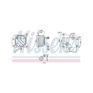 Oljekylare, motor, nissan,renault, 213051KC0D