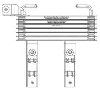 Oljekylare, motor, hyundai santa fé i, 2546026510