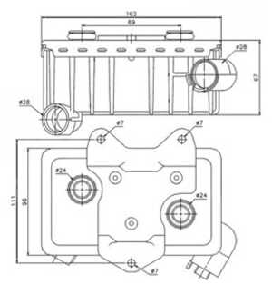 Oljekylare, motor, mercedes-benz, 6051800065, A6051800065