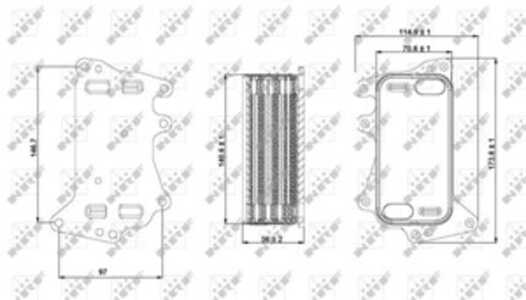 Oljekylare, motor, alpina,bmw, 11428510856