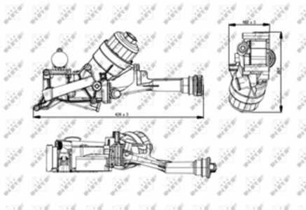 Oljekylare, motor, fiat, 3B1 837 016BH, 3B1 837 016CF, 3B1 837 016R, 55217287, 55232814, 55238286, 55269523