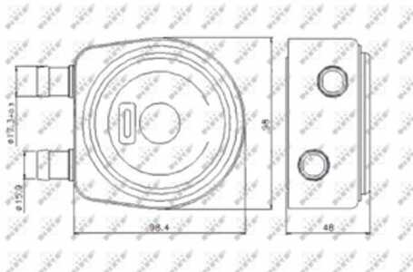 Oljekylare, motor, renault, 7433507371, 7700114039, 7700852778