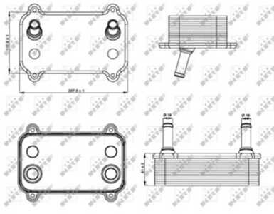 Oljekylare, motor, porsche cayenne, 94810727602, 94810727603