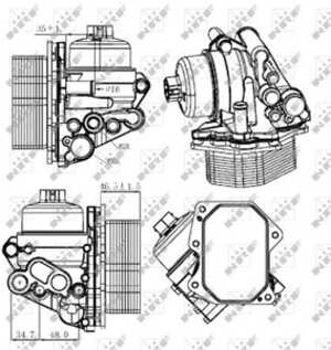 Oljekylare, motor, citroën jumper buss ii, jumper flak/chassi ii, jumper skåp ii, peugeot boxer buss, boxer flak/chassi, boxer 