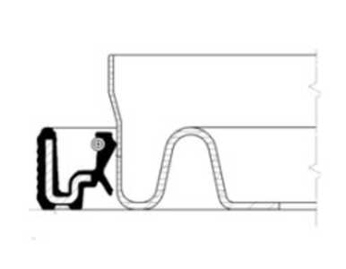 Oljepackningsring, vevaxel, Fram, citroën,fiat,iveco,lancia,opel,peugeot,renault,vauxhall, 080729, 40100933, 4403049, 770103574