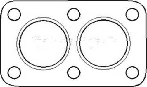 Packning, avgasrör, vw golf i, jetta i, 055 253 115, 055 253 115A, 055253115, 055253115A