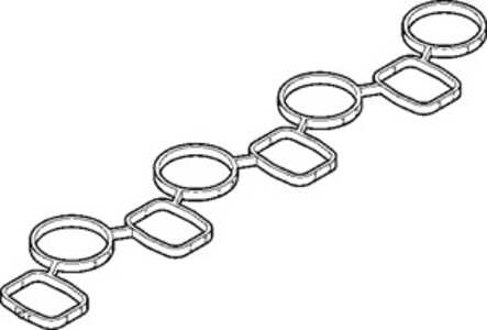 Packning, insugsgrenrör, Cylindriskt huvud, vw, 03L 129 717 D