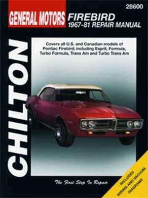 Pontiac Firebird 1967 - 81, Universal, C28600