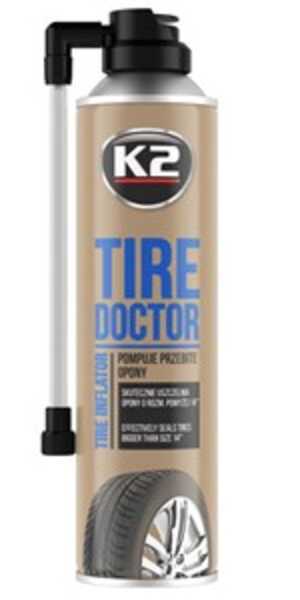 Punkteringsspray K2 Tire Doctor 535ml, Universal