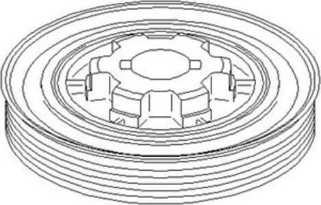 Remskiva, vevaxel, citroën,fiat,ford,lancia,mitsubishi,peugeot, 0515 V3, 1 492 251, 1 547 592, 6G9Q6332AA, 6G9Q6B319AC, 9683886